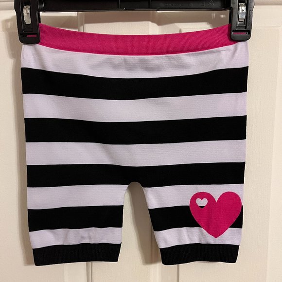 Faded Glory striped bike shorts size 7-16 - Picture 1 of 5